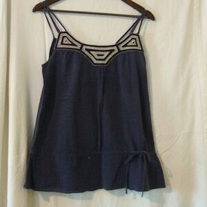 Blue spaghetti strap top